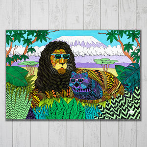 アートインテリア（キャンバス）Jungle friends