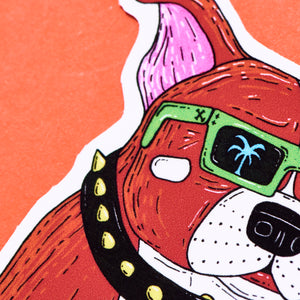 ステッカー Butch the Dog